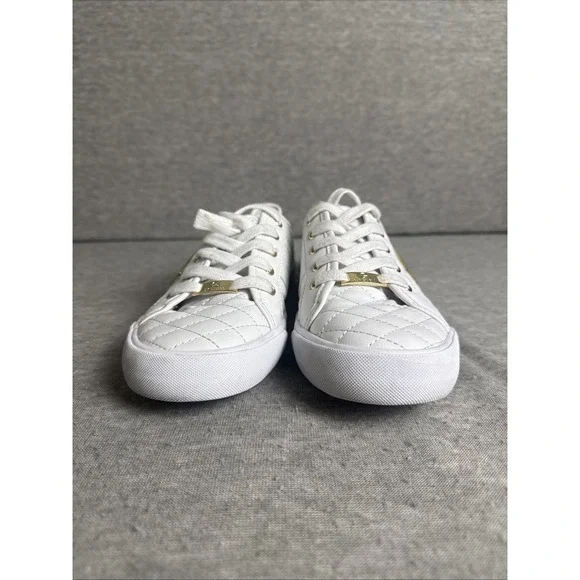G By Guess GGoadie2-M Womens White Quilted Designer Sneakers Size 8.5M - Picture 3 of 11